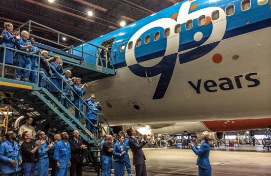 ɺƳһӡ“ KLM 95 years”ӡͼMD11ɻ