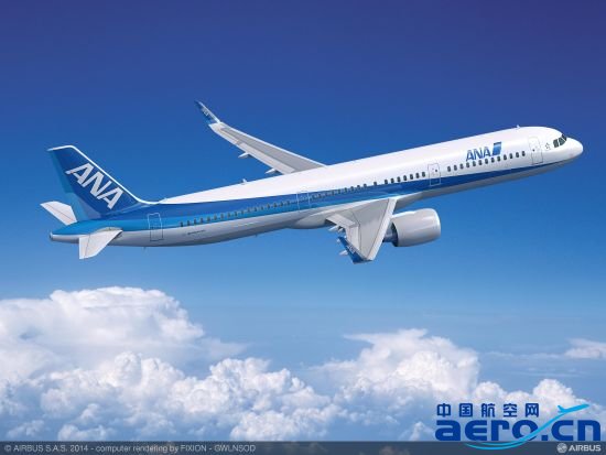 资料图：全日空A321飞机。